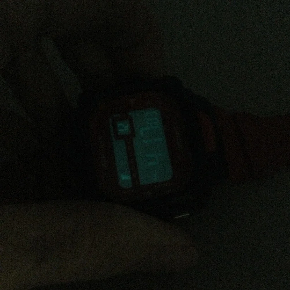 Armitron Pro Sport 40/8244 Mens Watch 48mm Red Black Digital 100M New Battery